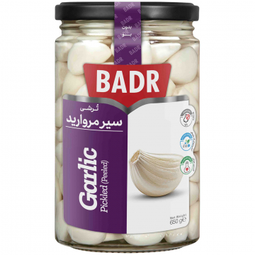 ترشی سیر مروارید بدر 650 گرمی